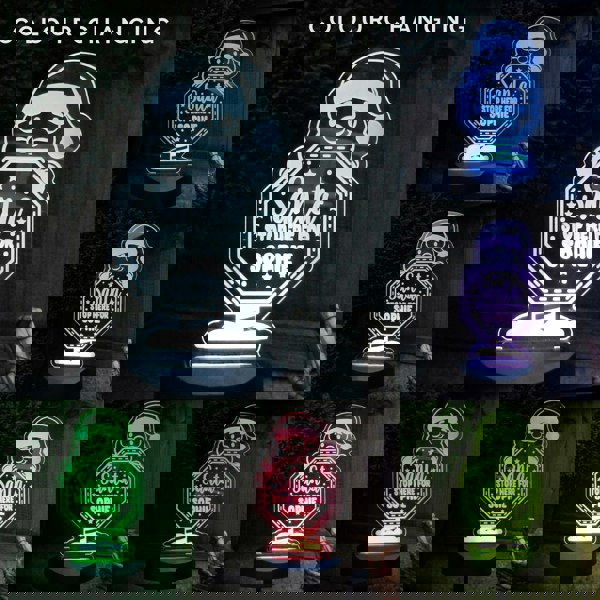 Personalised Memento Company Personalised Santa Stop Here Sign Outdoor Solar Light