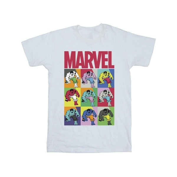 Marvel Mens Hulk Pop Art T-Shirt - White