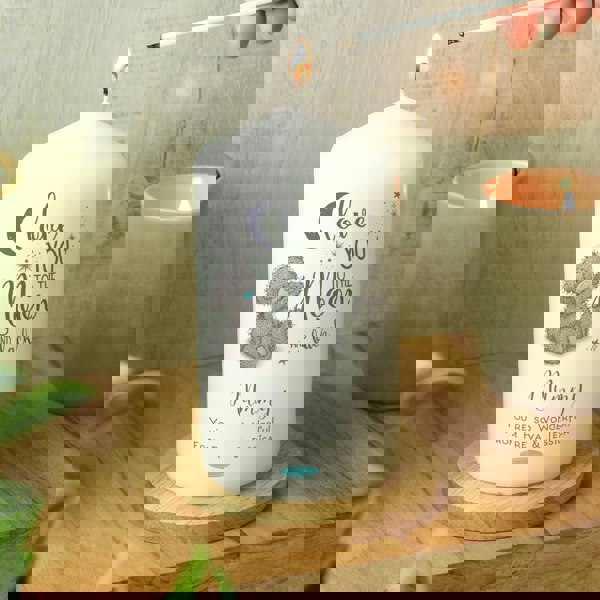 Personalised Memento Company Personalised Me to You 'Love You to the Moon and Back' Pillar Candle