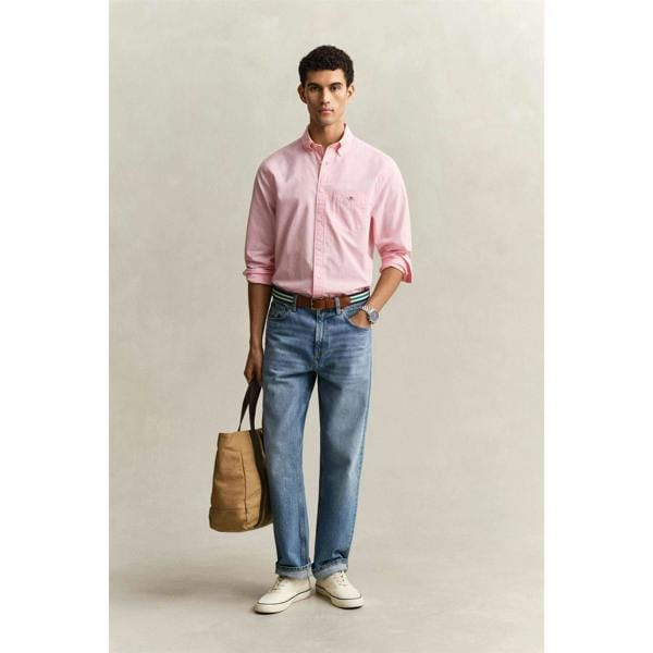 Gant Mens Poplin Shirt - Pink - 