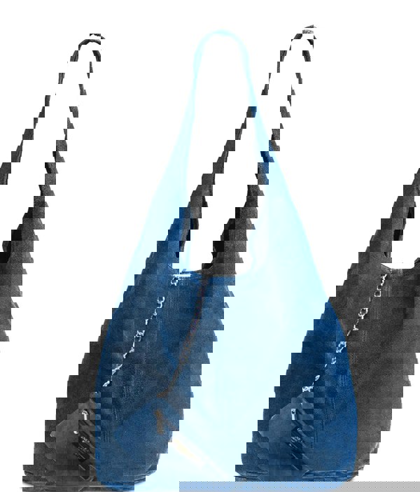 Kitise Slouch Genuine Italian Suede Large Tote Bag With Detachable Purse