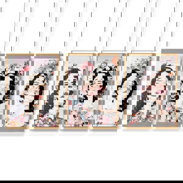 Living Room Art Paintings | Set of 3 Boho Women Wall art Prints