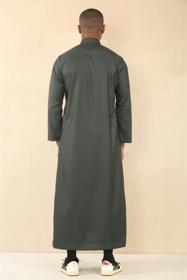 Infinity Leather Men's Thobe Arab Saudi Emirati Islamic Clothing Jubba Robe