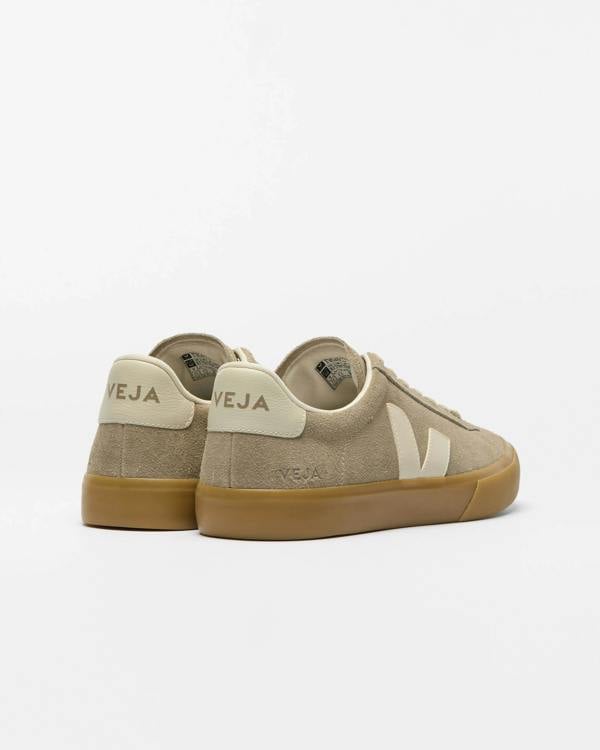 VEJA Campo Suede Womens Trainers - Taupe Pierre Natural