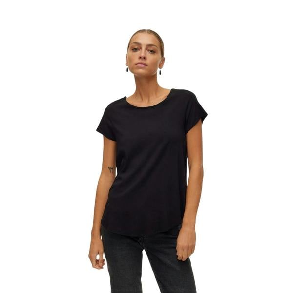 Vero Moda Womens/Ladies Bella Scoop Neck Regular T-Shirt - Black - 