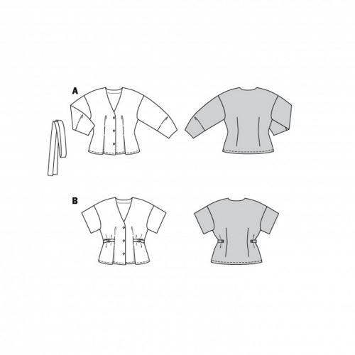 Burda Sewing Pattern 6135 Tops For Women, 34 to 44 - Easy