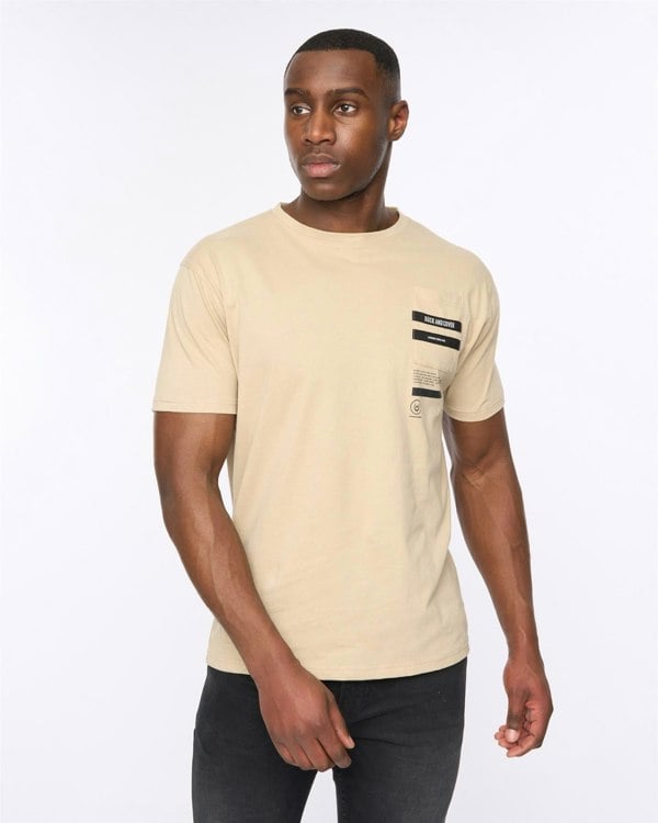 Duck and Cover Heningys T-Shirt Greige