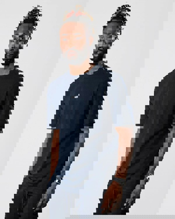 BOSS Orange TChup Mens Crew Neck Small Logo T-Shirt NOS - Dark Blue 404