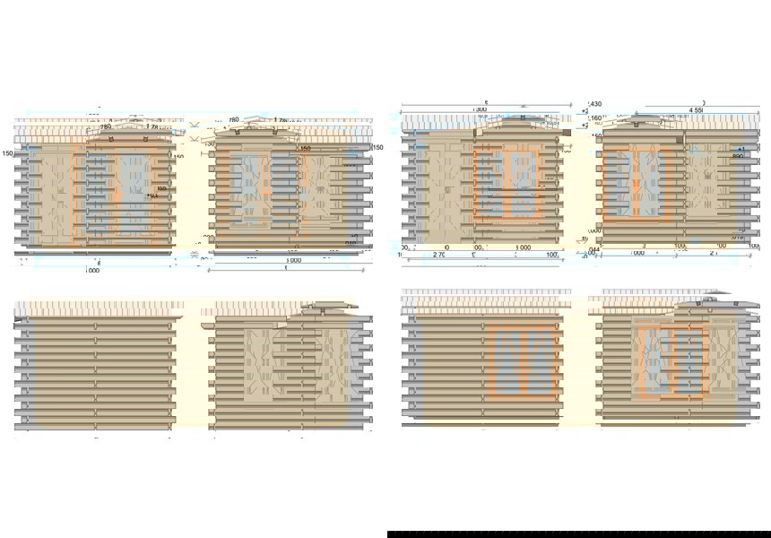 Shire Suzy 18x18 multiroom Log Cabin 44mm logs - Best Shed