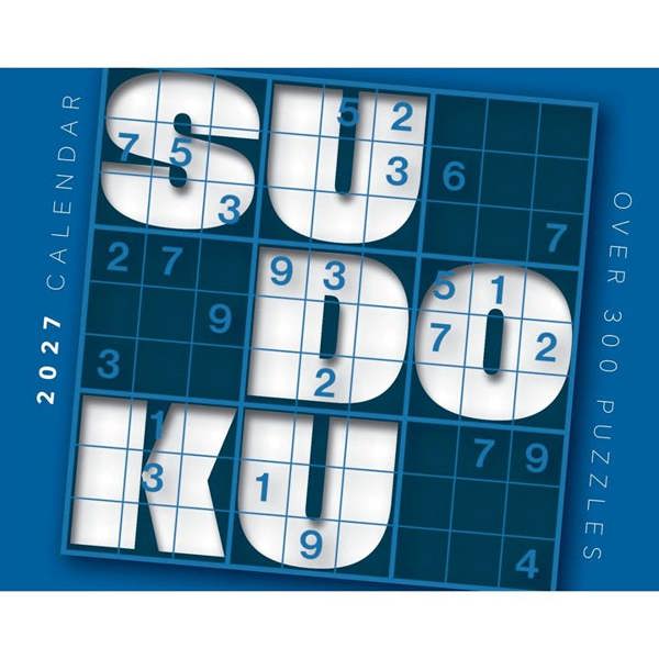 Unbranded Sudoku Desk Calendar 2027, Desk Calendars, Day To View, Entertainment, Gift