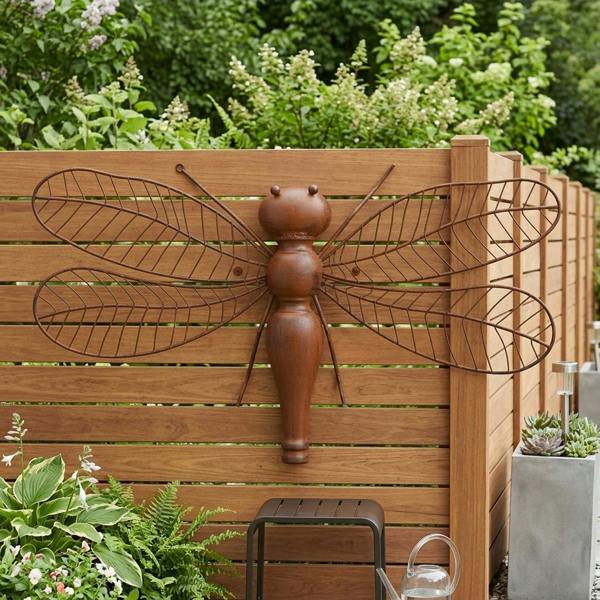 Garden Greatness Intricate Nature Dragonfly Garden Wall Art