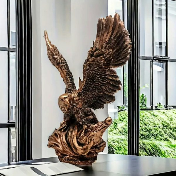 smartbies Ancient Eagle Sculpture - Nordic Modern Resin Home Decoration for Living Room, Study, or Office | Elegant Gift Idea