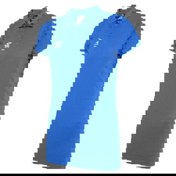 Umbro Womens/Ladies Club Essential Polo Shirt - Royal Blue/White - 