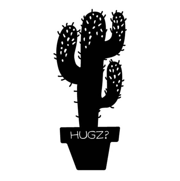 Decortie Modern Metal Wall Art Hugz Home Ornament Decorative Minimalist Design Hanging Wall Sculpture, Black