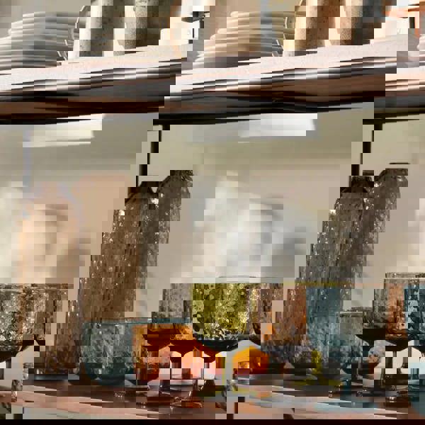 LSA Dapple 1 Litre Glass Carafe Earth Brown