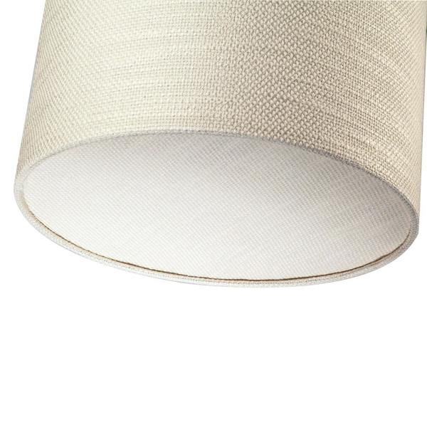 Coconut Milk Textured Linen Pendant Lighting Shade with Diffuser Image 4