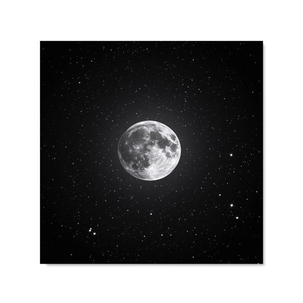 Warren Reed - Designer Lunar Glow in the Night Sky Kitchen Splashback