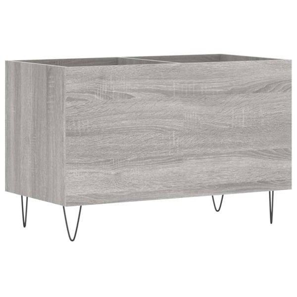 Berkfield Record Cabinet Grey Sonoma 74.5x38x48 cm Engineered Wood