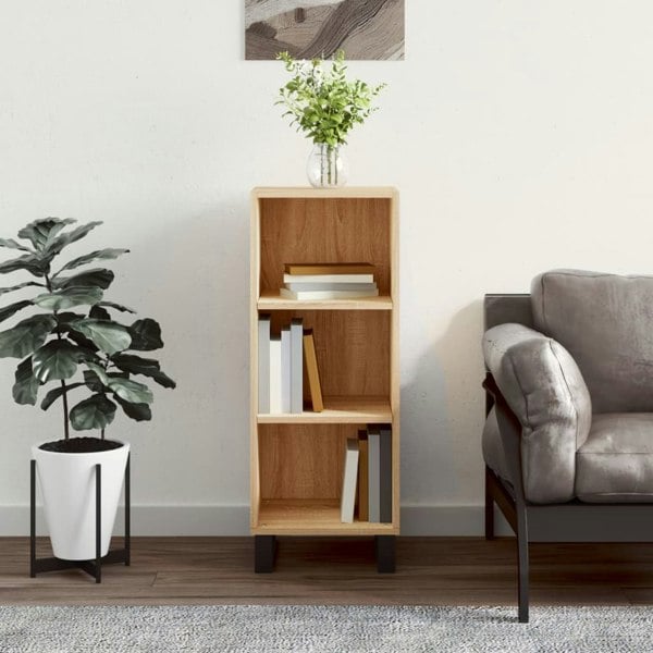 Berkfield Sideboard Sonoma Oak 34.5x32.5x90 cm Engineered Wood