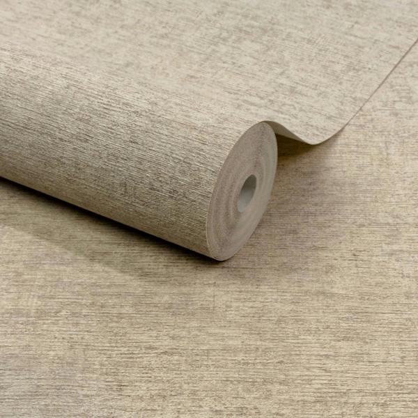 Grandeco Boutique Dakota Natural Texture Luxury Weight Embossed Wallpaper, Natural Linen