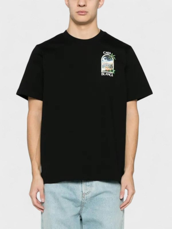 Casablanca LA Nights T Shirt Black - Supplied FashionSupplied Fashion