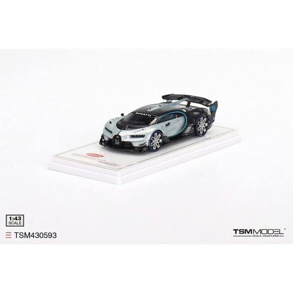 MCSlots Bugatti Vision Gran Turismo Silver 1:43 Scale TSM430593
