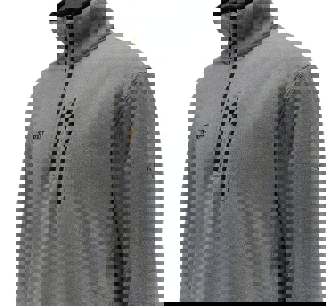 DeWalt 1/4 Mid Layer Work Warm Hooded Fleece Jumper