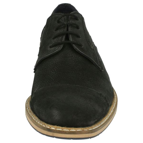 Maverick Mens Maverick Lace Up Shoe Stitched Panels and Toe Cap