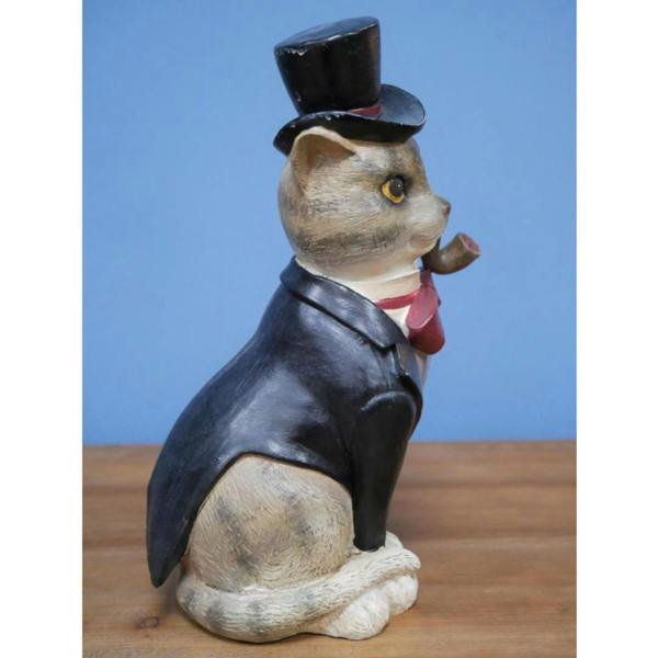 Sitting Cat Gentleman Home Decor