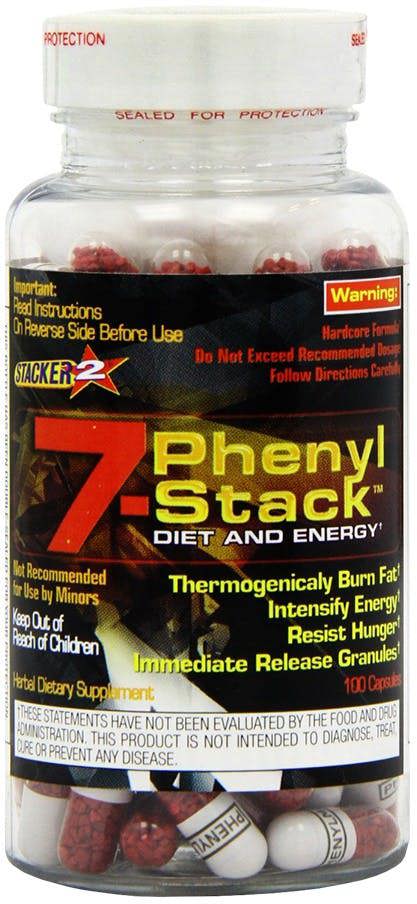 Stacker2 Europe Stacker 2 7-Phenyl Stack - 100 caps (EAN 878114000878)