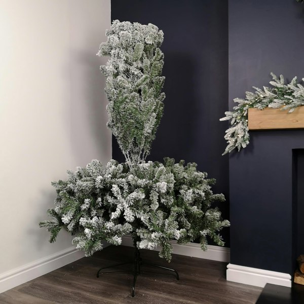 Samuel Alexander 7ft (2.1m) Snow Flocked Woodcote Spruce Artificial Christmas Tree