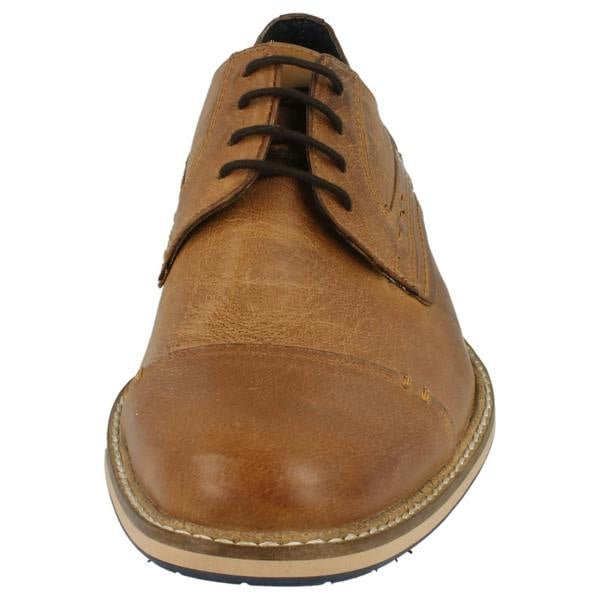 Maverick Mens Maverick Lace Up Shoe Stitched Panels and Toe Cap