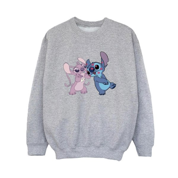 Disney Boys Lilo & Stitch Kisses Sweatshirt - Sports Grey