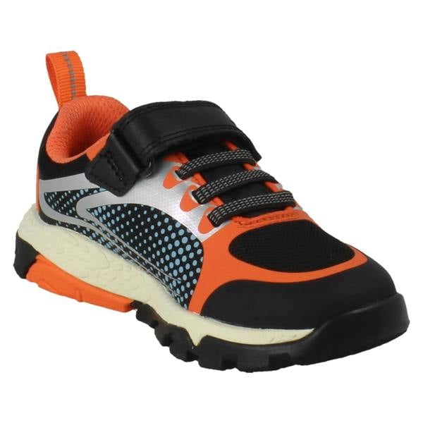 Clarks Boys Clarks Dinosaur Detail Casual Trainers Steggy2 Fly