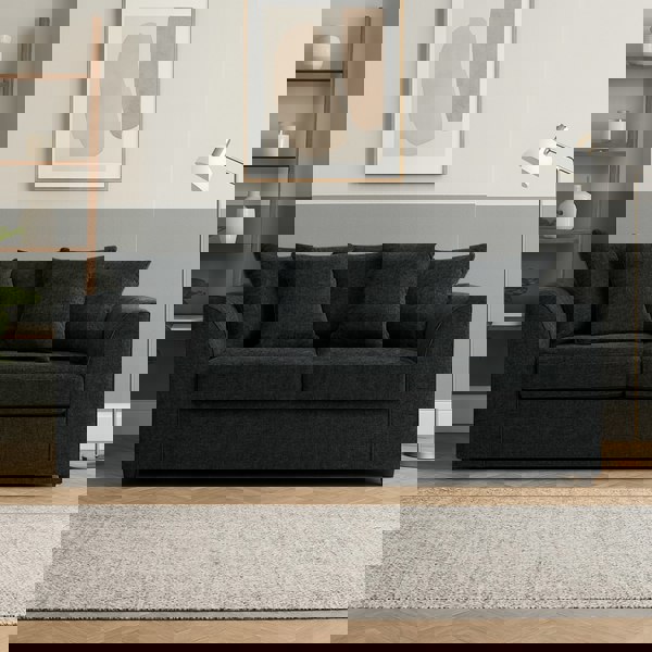 Furnishings For Less Monaco Chenille Fabric 3 Seater Sofa