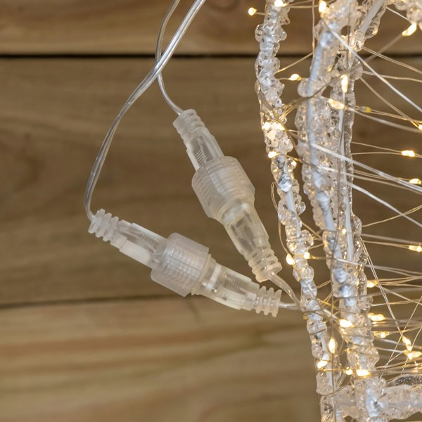 Samuel Alexander 1.03m Light up Acrylic Christmas Reindeer Decoration with 1040 Warm White LEDs