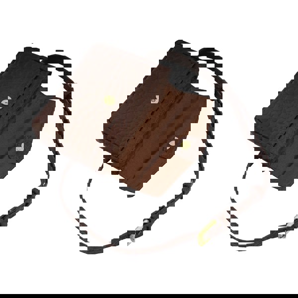 Assots London 'CAMELLA' Brown Croc Leather Bum Belt Waist Festival Bag