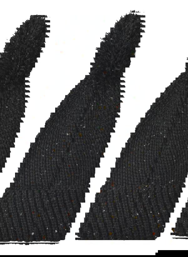 Lambretta Knitted Fleece Turn Up Bobble Skater Style Beanie Hat