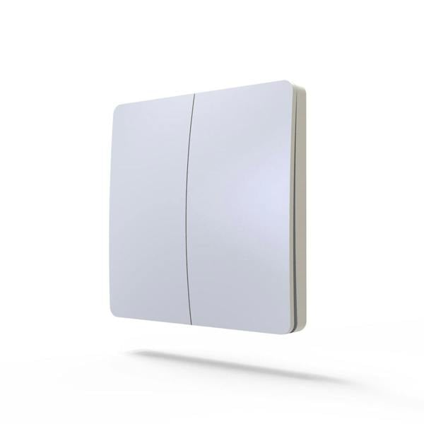 ENER-J 2 Gang Wireless Kinetic Switch (white body) + 2 x 500W RF Receiver