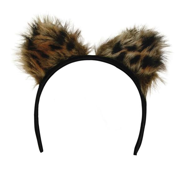 Bristol Novelty Unisex Adults Feline Fantasy Leopard Ears - Brown/Black - 