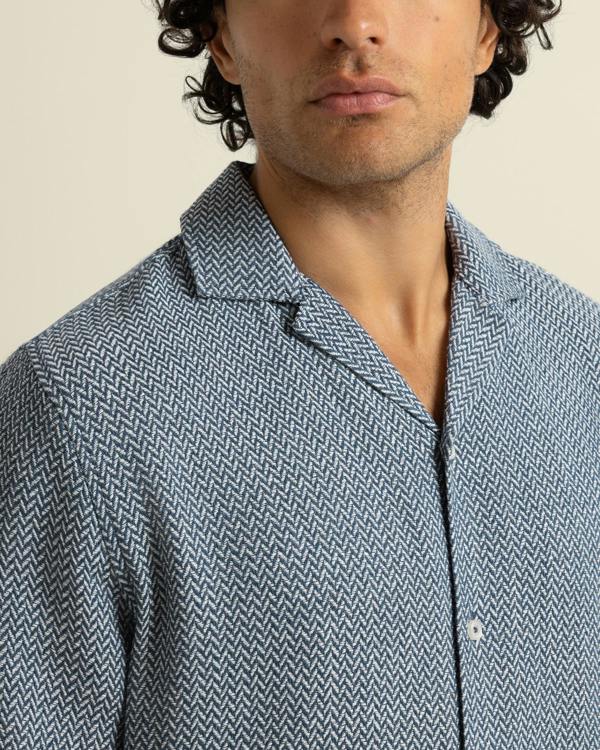 Larsson & Co Wray - Chevron Short Sleeve Shirt
