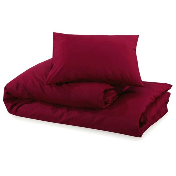 Berkfield Duvet Cover Set Bordeaux 140x200 cm Light-weight Microfiber