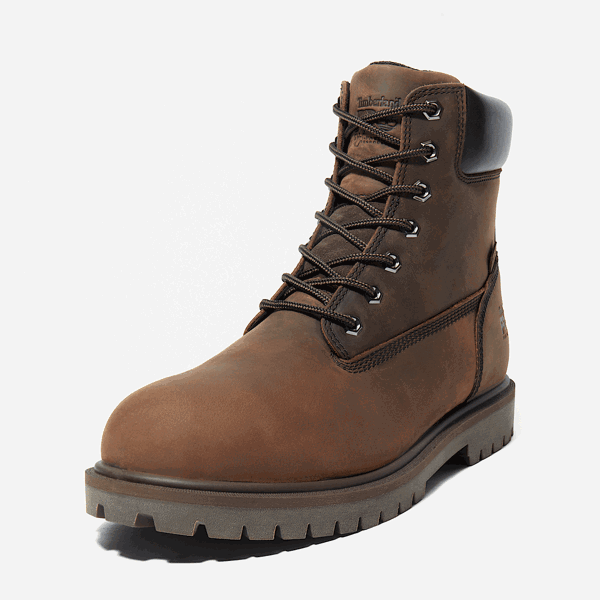 Timberland Pro 6" Iconic Waterproof Safety Work Boots - Brown