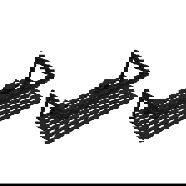 Showerdrape Verso Rust Proof Stainless Steel Black Rectangular Shower Basket