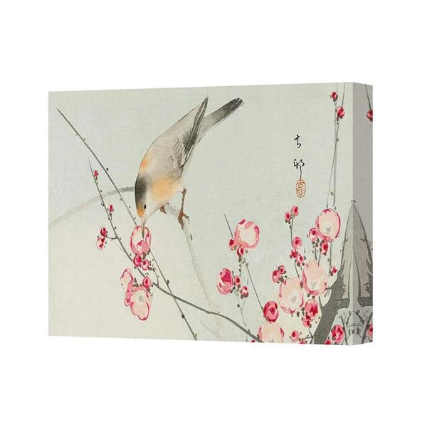 Benjamin Tate Design Bird On Blossom Branch Canvas Art Wall Decor Traditional Chinese Style