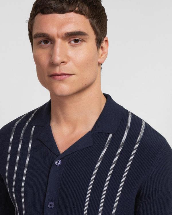 Steel & Jelly Holborn - Stripe Textured Short Sleeve Shirt