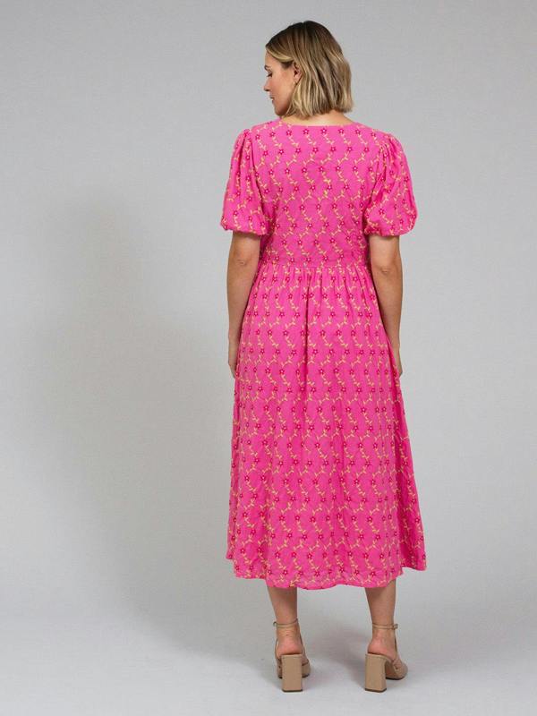 Kite Womens Organic Lydlinch Embroidered Dress Fleur De Vigne
