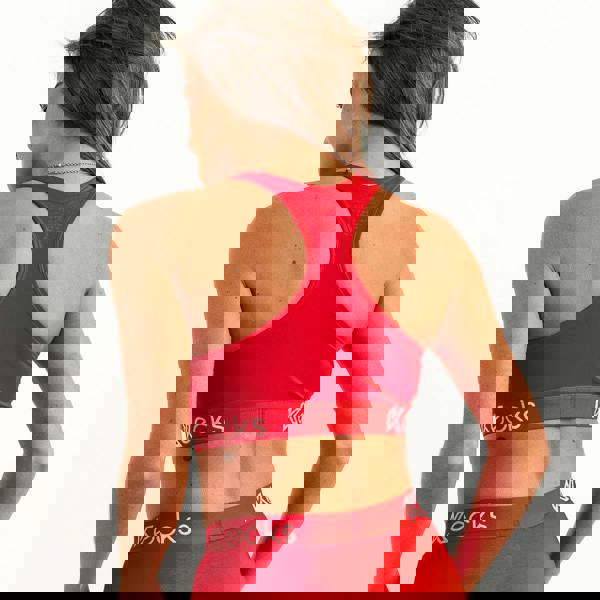 Kecks Red Modal Sports Bralette