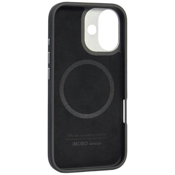 Audi GT Synthetic Leather Hardcase with MagSafe for iPhone 17 6.3" Black - AU-TPUPCMIP17-GT/D3-BK