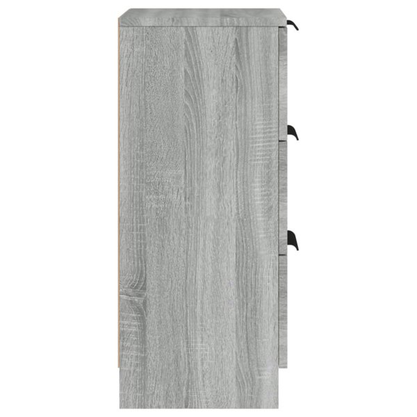 Berkfield Sideboards 2 pcs Grey Sonoma 30x30x70 cm Engineered Wood